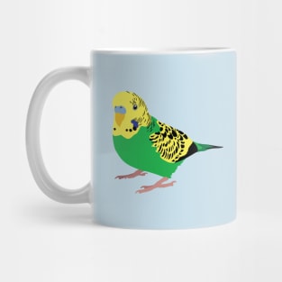 Green Budgie Mug